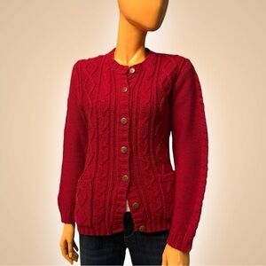 JENNY BUCHANAN Cable Knit Cardigan